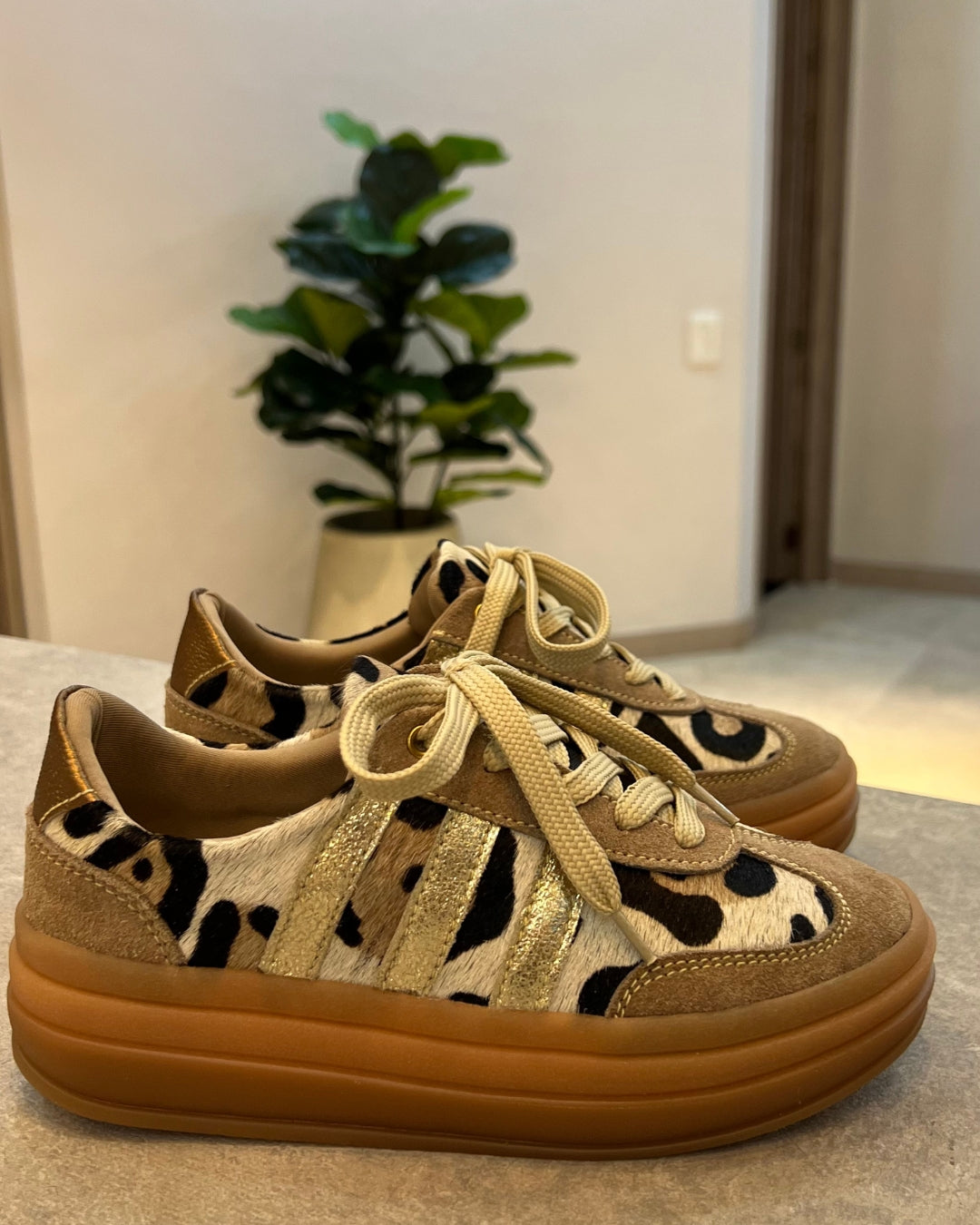 TENNIS SAMY NEW PRINT STORE - CUERO BECERRO ANIMAL PRINT
