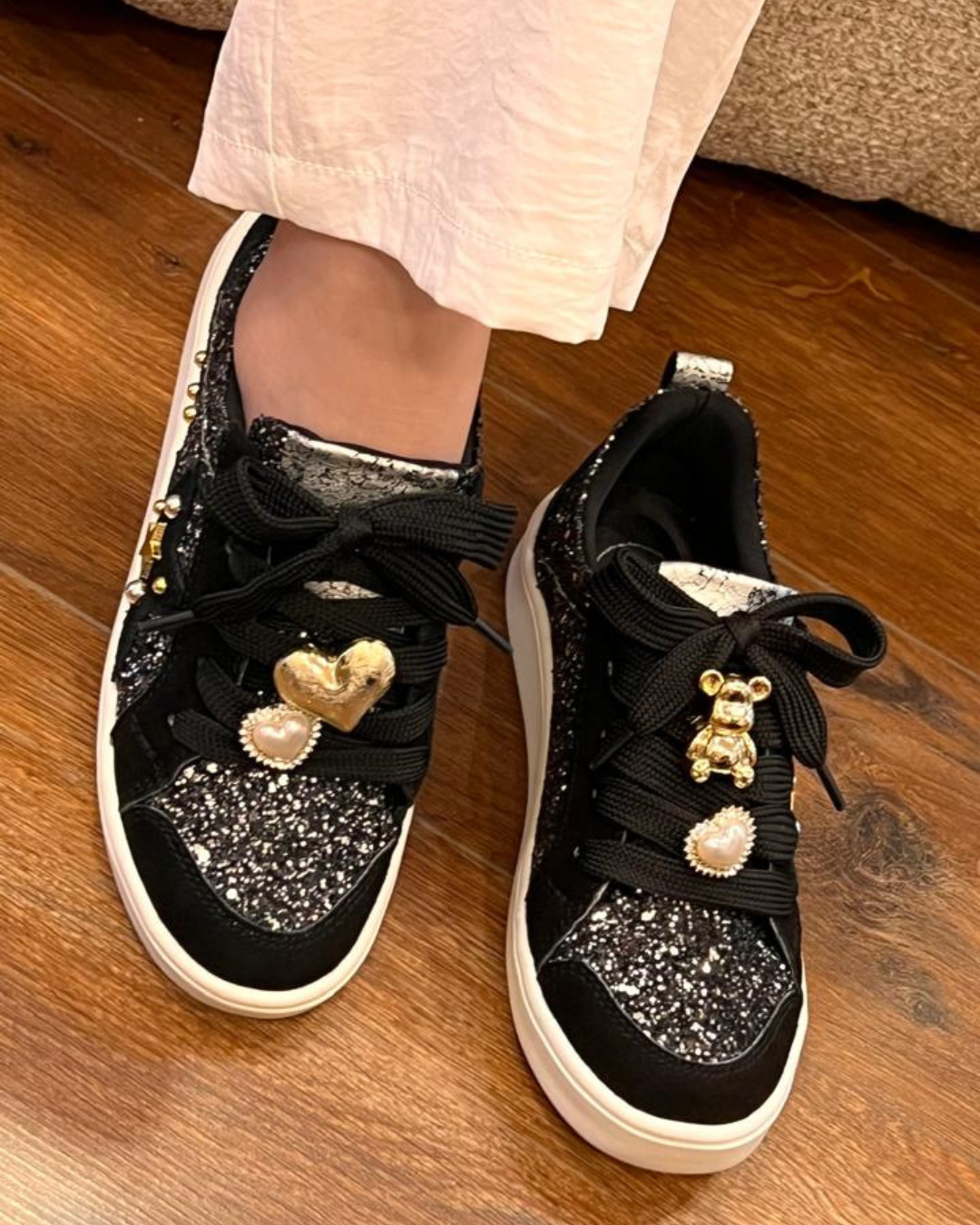 TENNIS SALOME STORE 2025 NEGRO * GLITTER