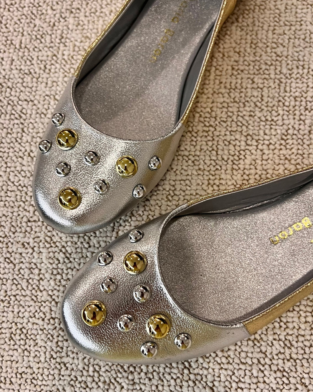 BALETA MARIA STORE - NEW 2025 - CUERO PLATA * ORO