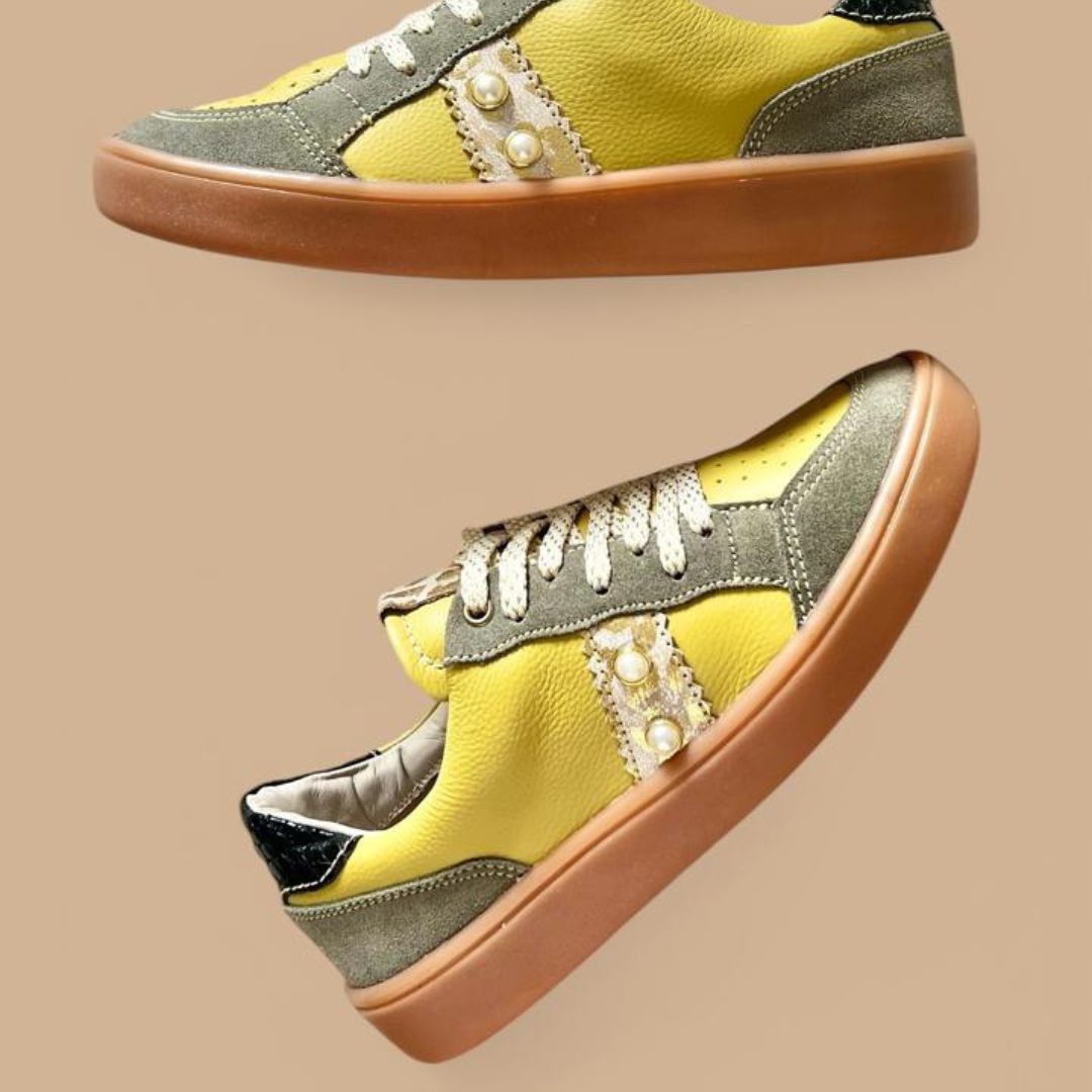TENNIS AMBER STORE CUERO MOSTAZA