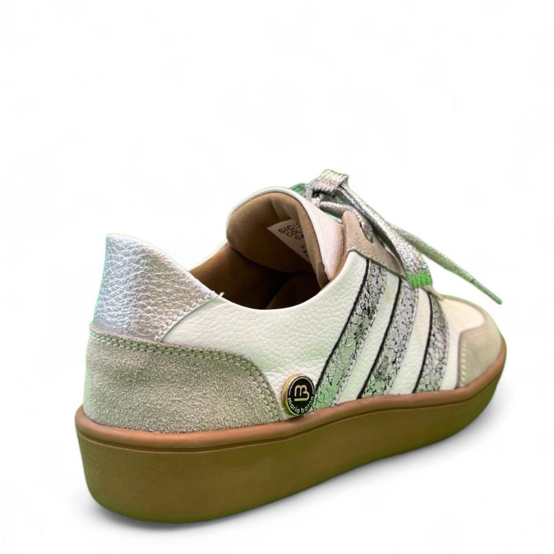 TENNIS SAMY STORE - CUERO BLANCO * PLATA