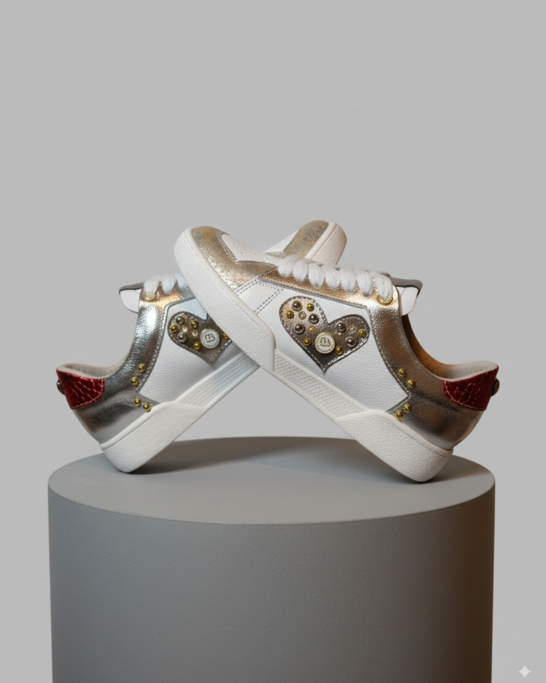 TENNIS LOVE STORE - CUERO BLANCO * PLATA Y TAUPE * BRONCE