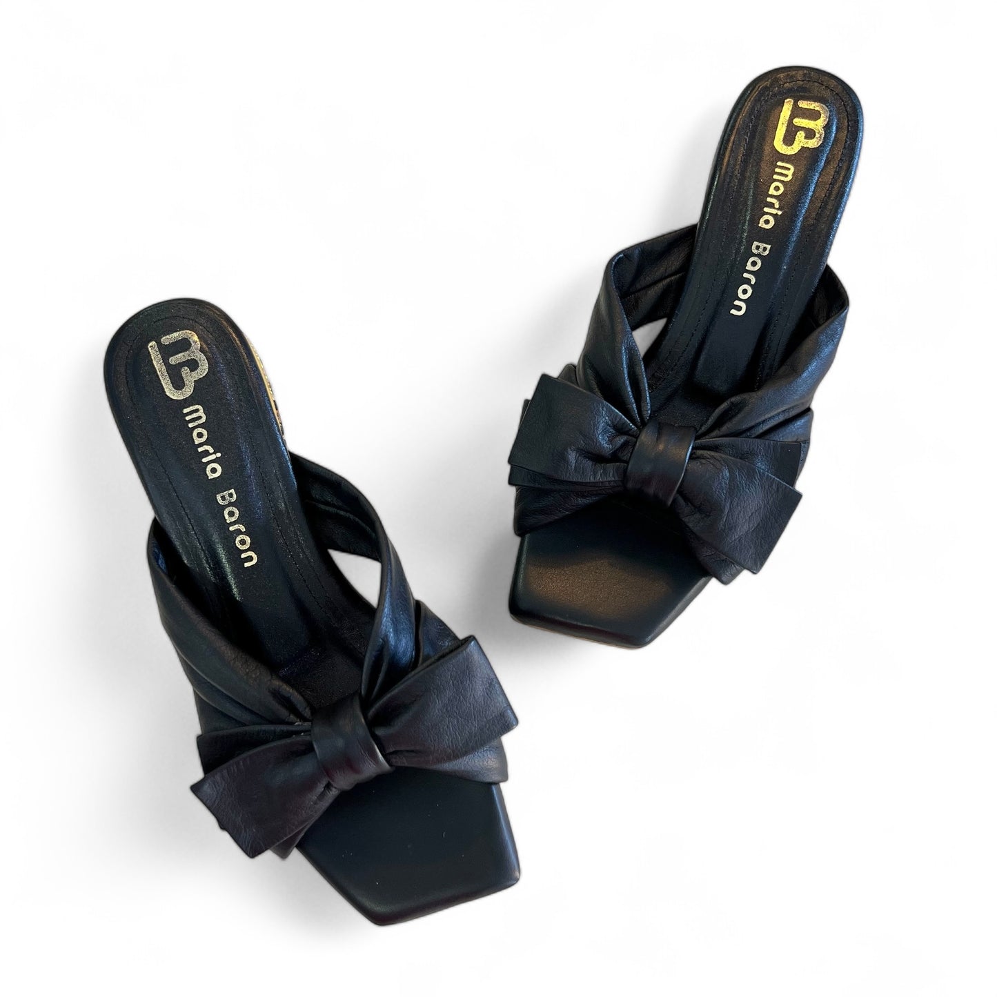 TACONES ANA STORE 3.5 - CUERO NEGRO