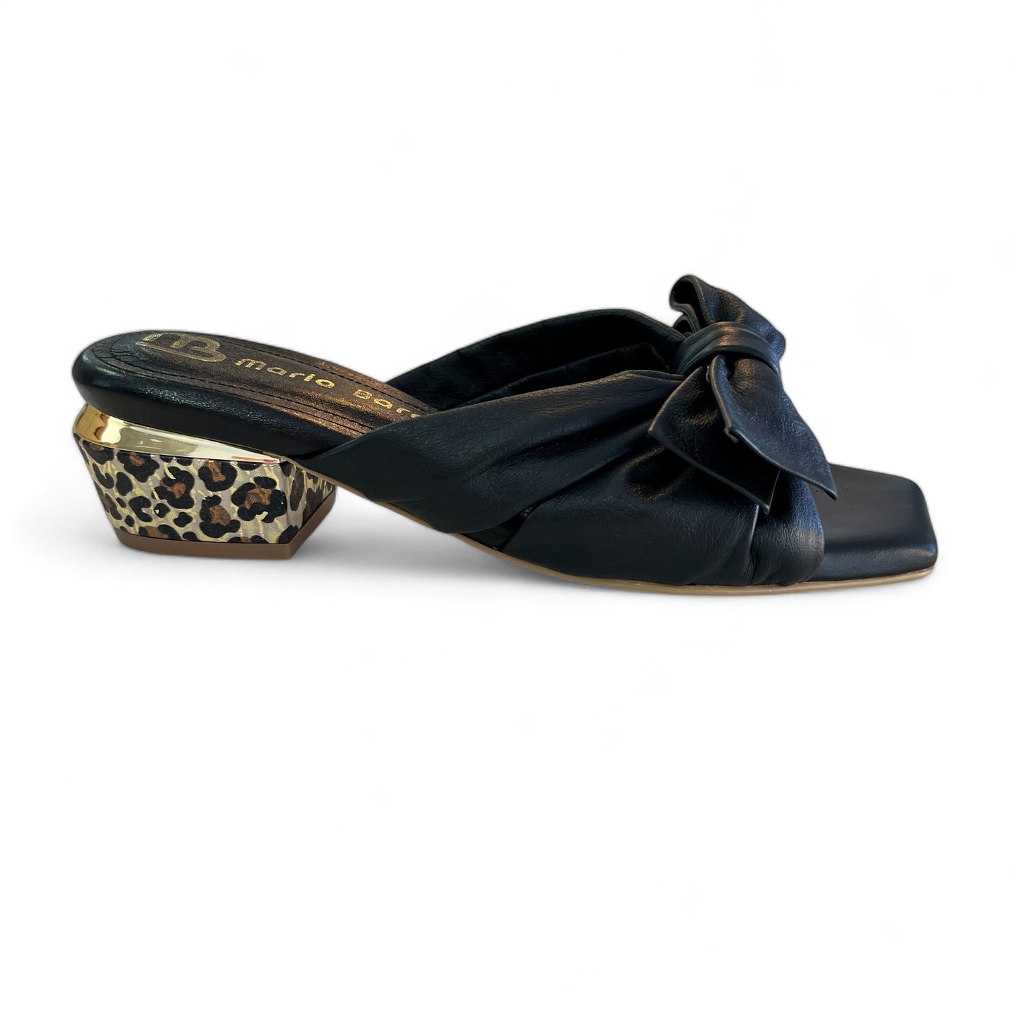 TACONES ANA STORE 3.5 - CUERO NEGRO