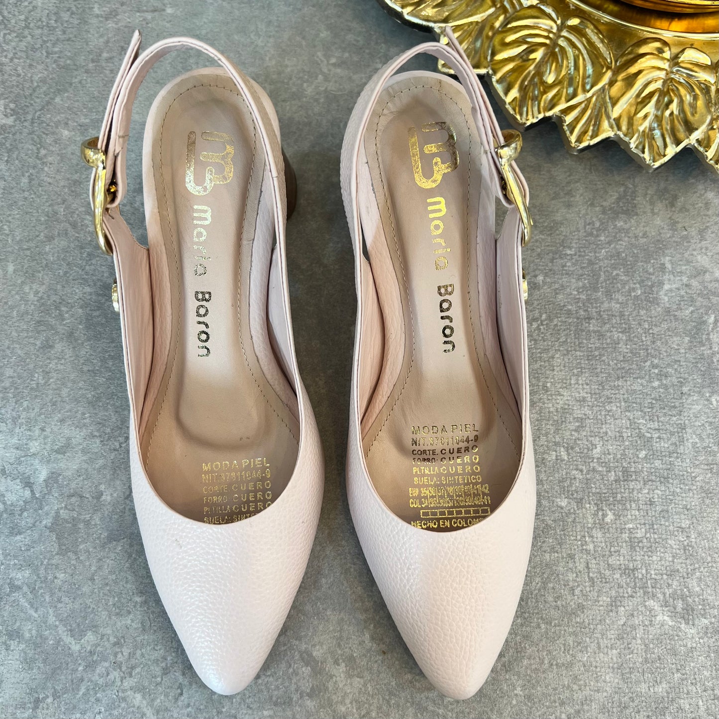 STILETTO ZOE STORE 7.5 - CUERO NUDE