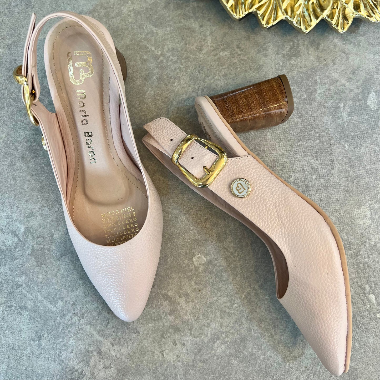 STILETTO ZOE STORE 7.5 - CUERO NUDE