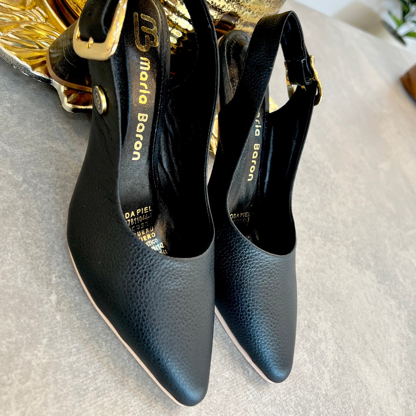 STILETTO ZOE STORE 7.5 - CUERO NEGRO