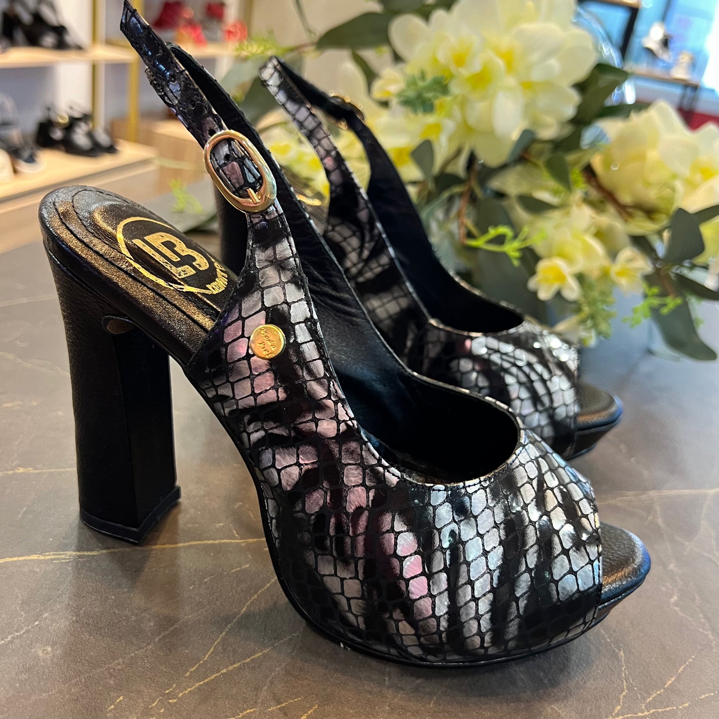 SANDALIA PLA 20 7.5 ALIX STORE - CUERO NEGRO