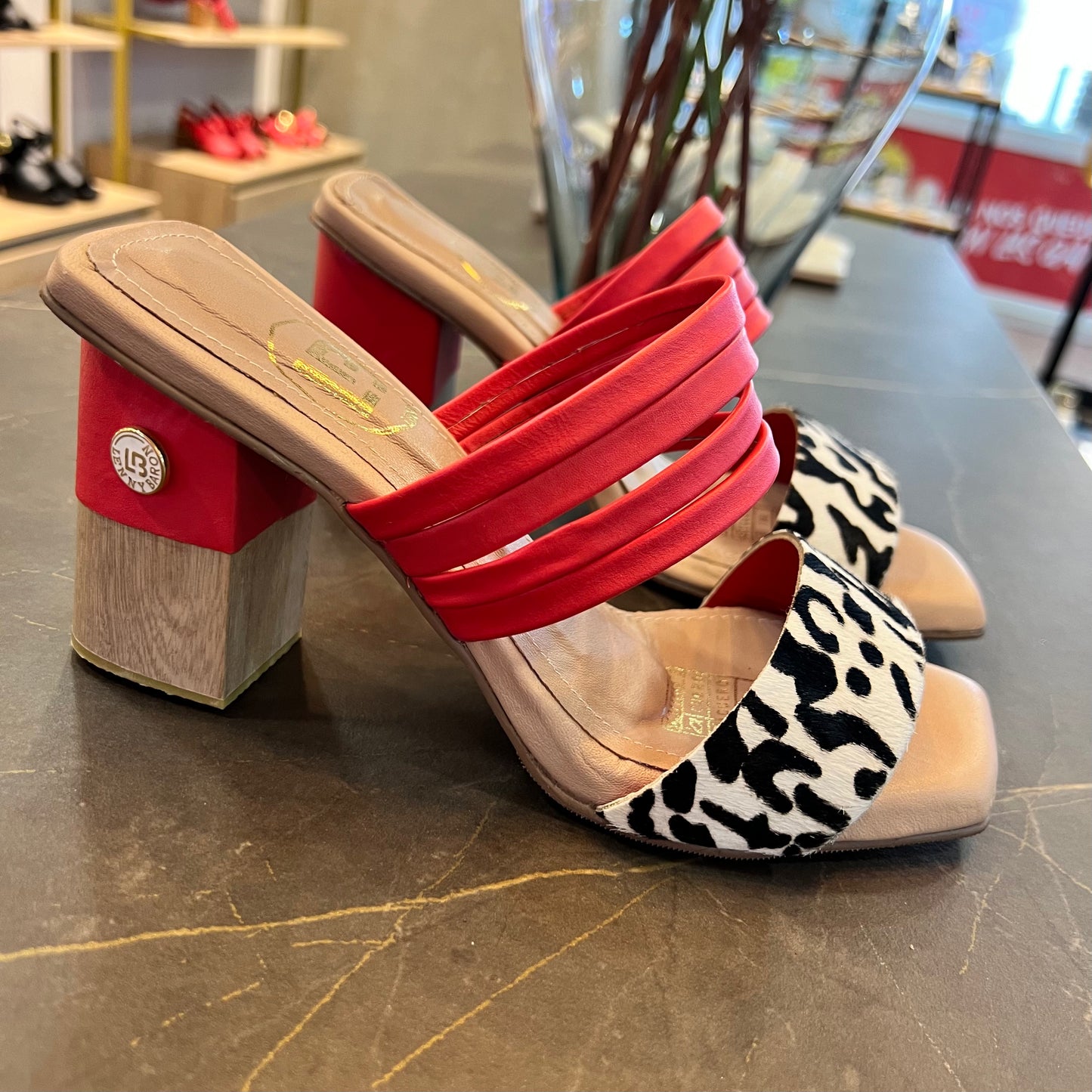 SANDALIA ZIRA 5.5 STORE - CUERO SALMON * PRINT