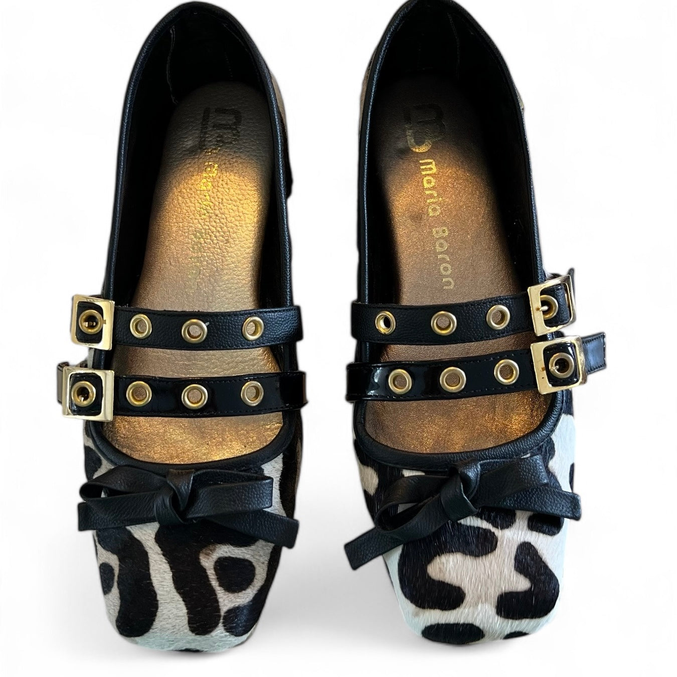 BALETA MARY JANE - CUERO ANIMAL PRINT