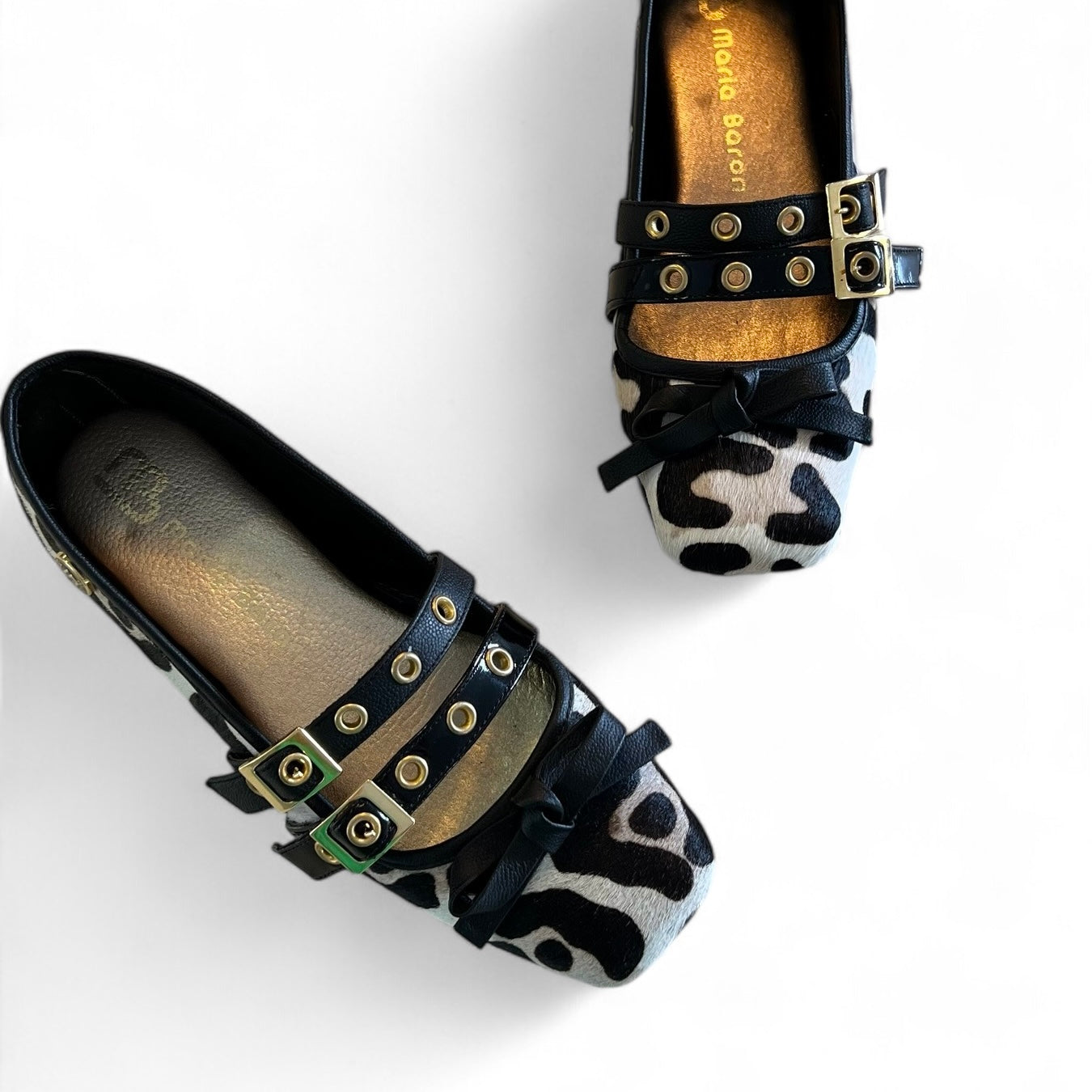 BALETA MARY JANE - CUERO ANIMAL PRINT