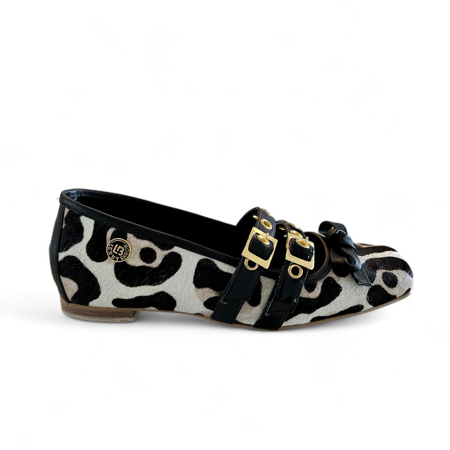 BALETA MARY JANE - CUERO ANIMAL PRINT