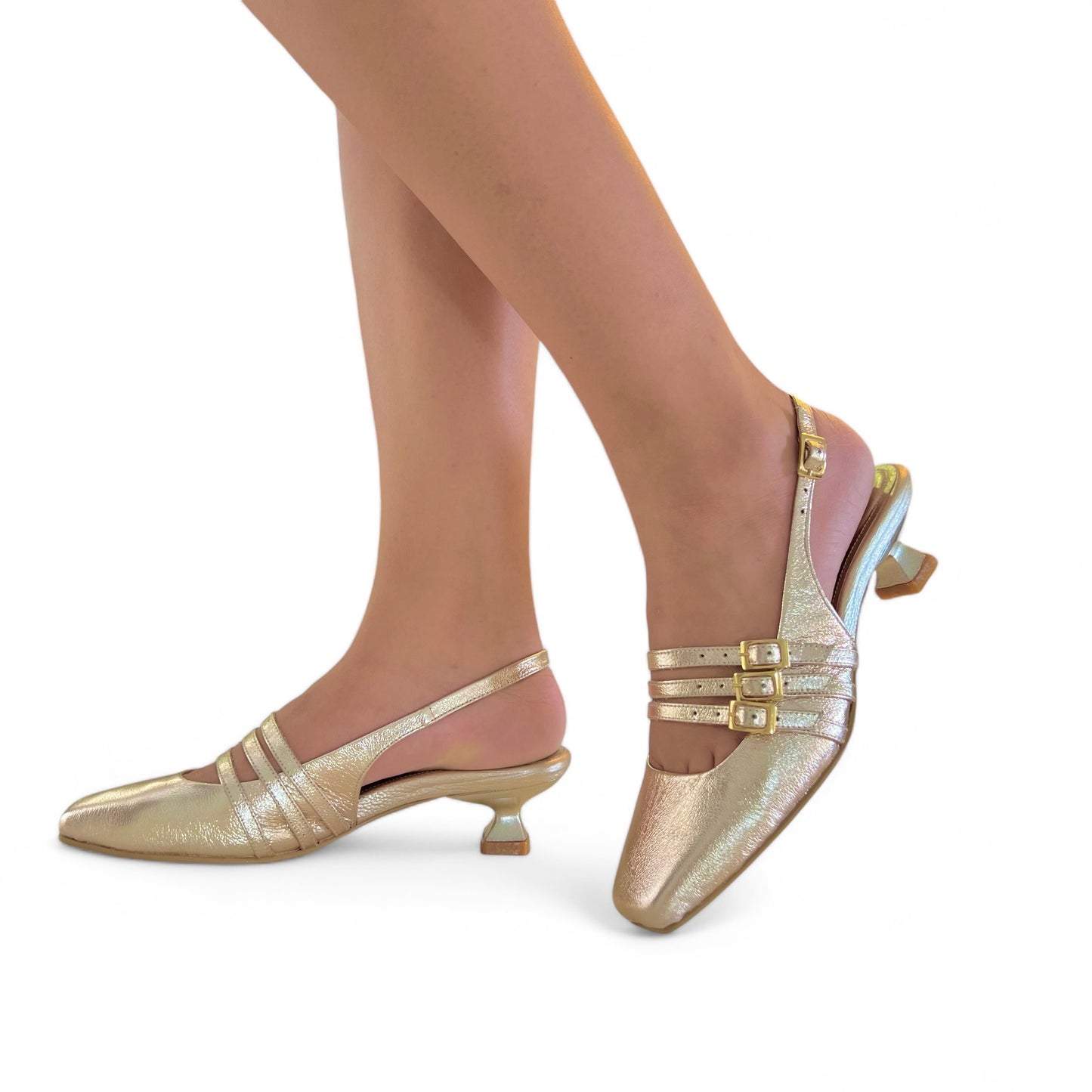 STILETTO MARY JANE 3.5 - CUERO DORADO STORE