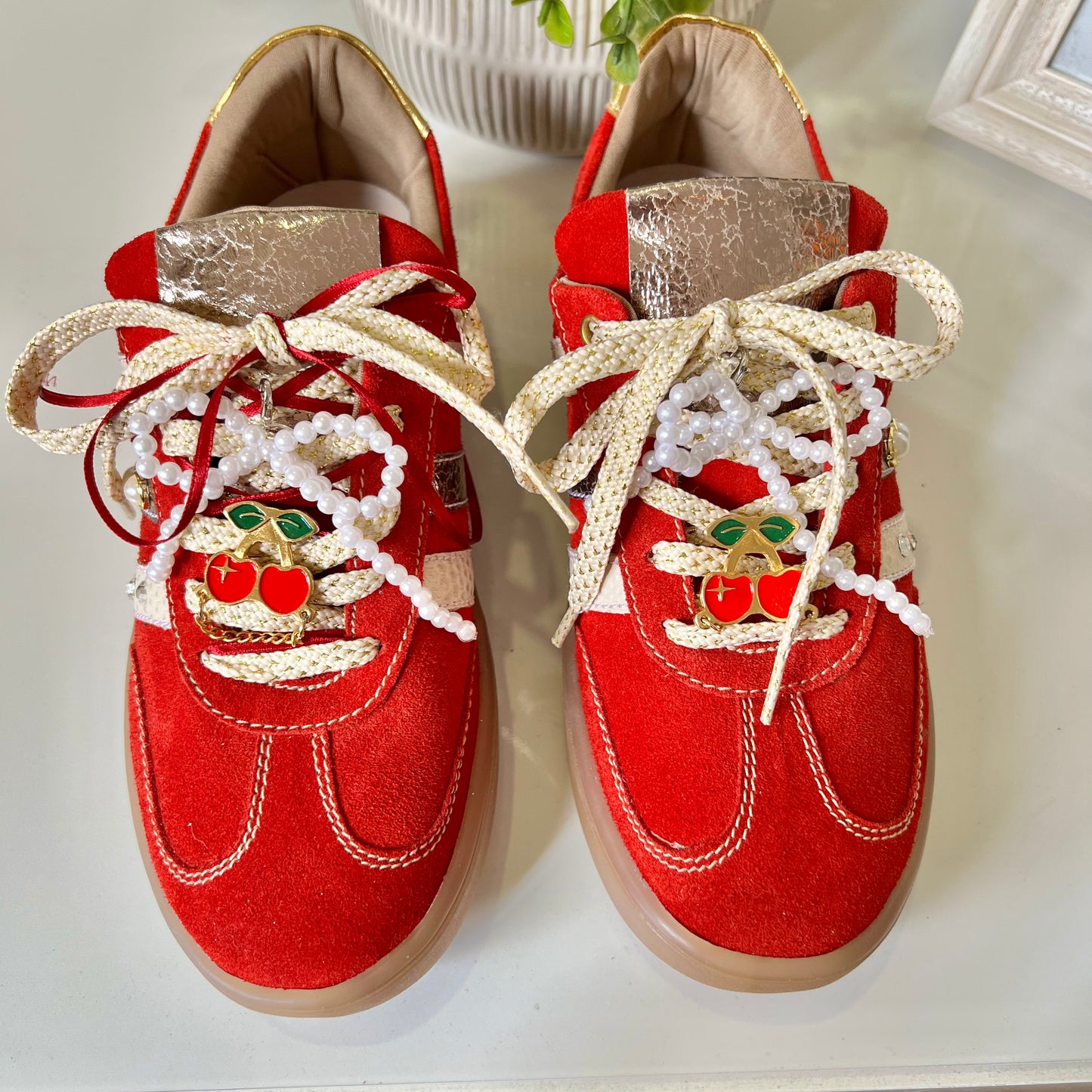 TENNIS SAMY CHERRY STORE - CUERO ROJO