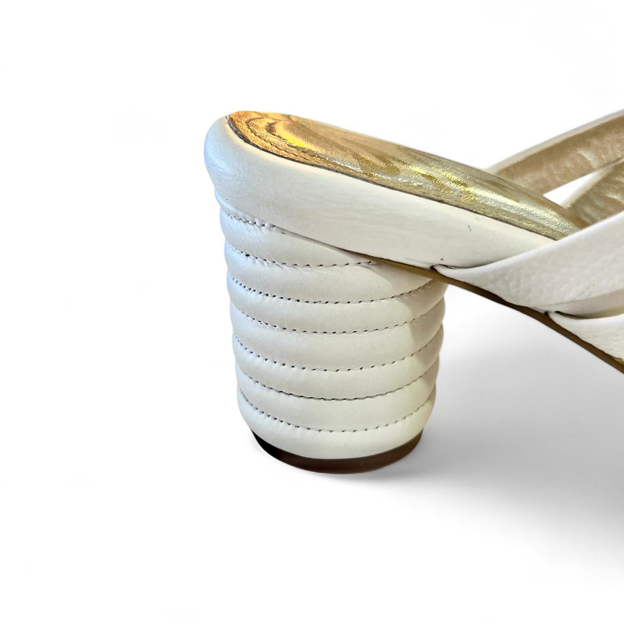 TACONES AMADA 5.5 CUERO BLANCO