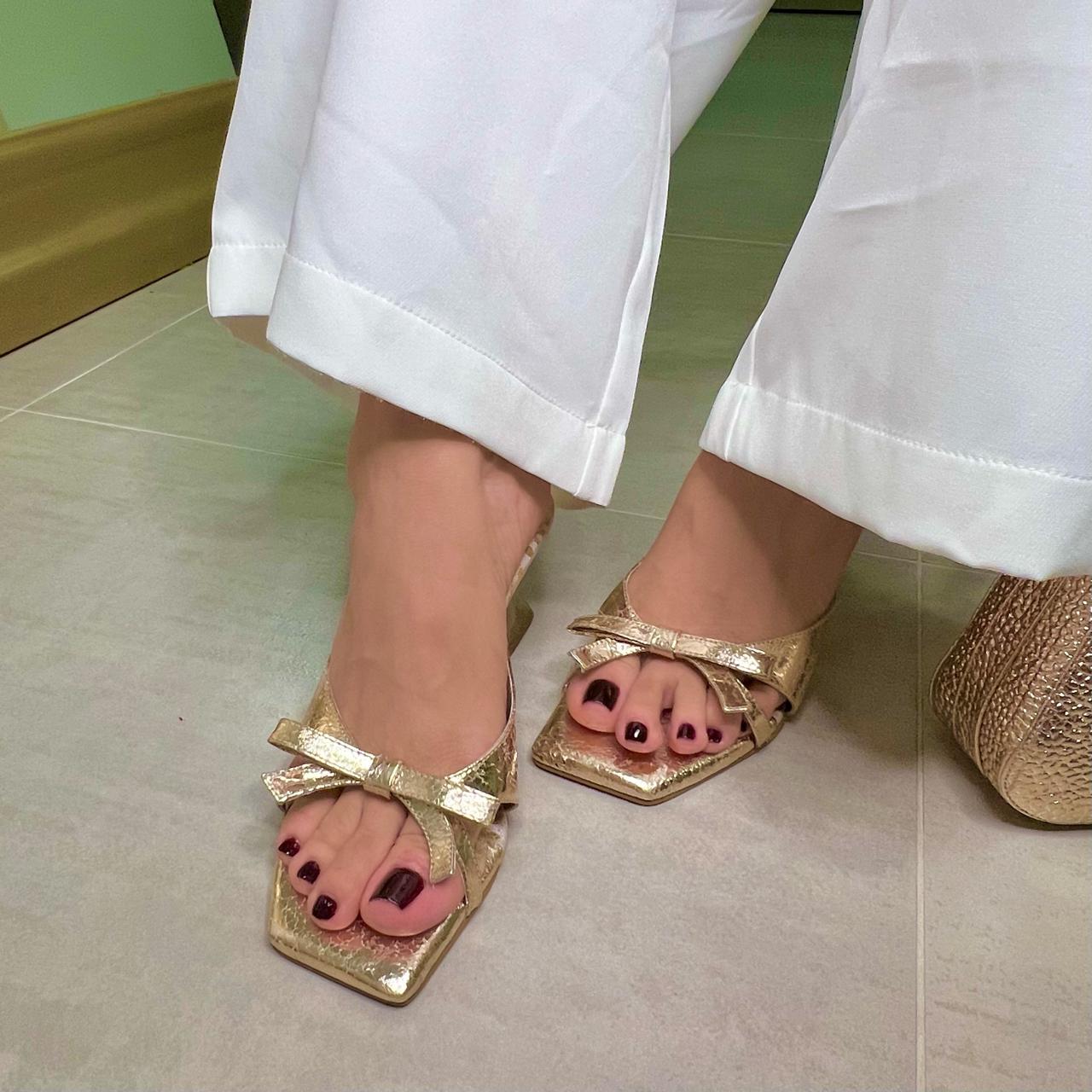 TACONES KAREN 3.5 - CUERO DORADO STORE