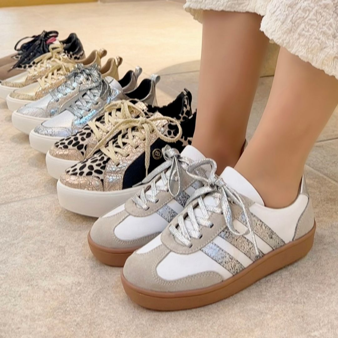 TENNIS SAMY STORE - CUERO BLANCO * PLATA