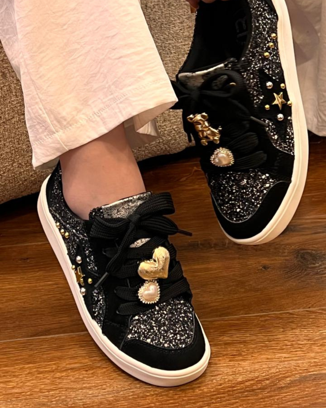 TENNIS SALOME STORE 2025 NEGRO * GLITTER