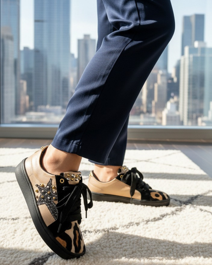 TENNIS ZARA TAUPE - PRINT STORE NEW 2025