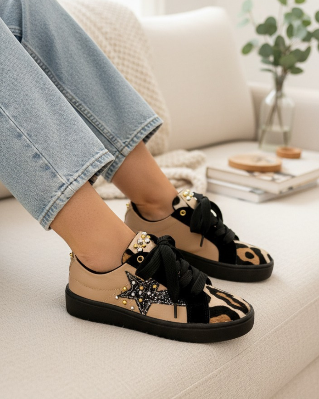 TENNIS ZARA TAUPE - PRINT STORE NEW 2025