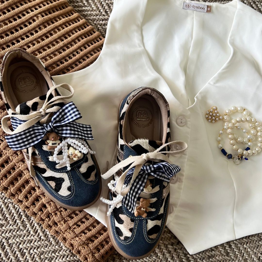 TENNIS SAMY STORE - CUERO  BECERRO PRINT * AZUL