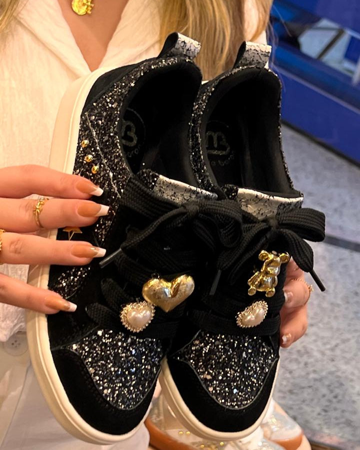 TENNIS SALOME STORE 2025 NEGRO * GLITTER