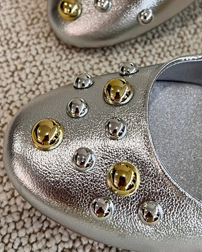 BALETA MARIA STORE - NEW 2025 - CUERO PLATA * ORO