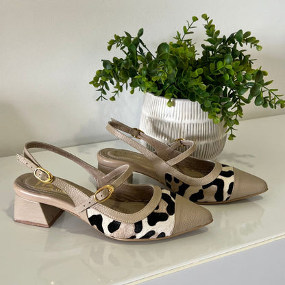 STILETTO CHANEL PRINT   3.5 - CUERO TAUPE * PRINT  STORE