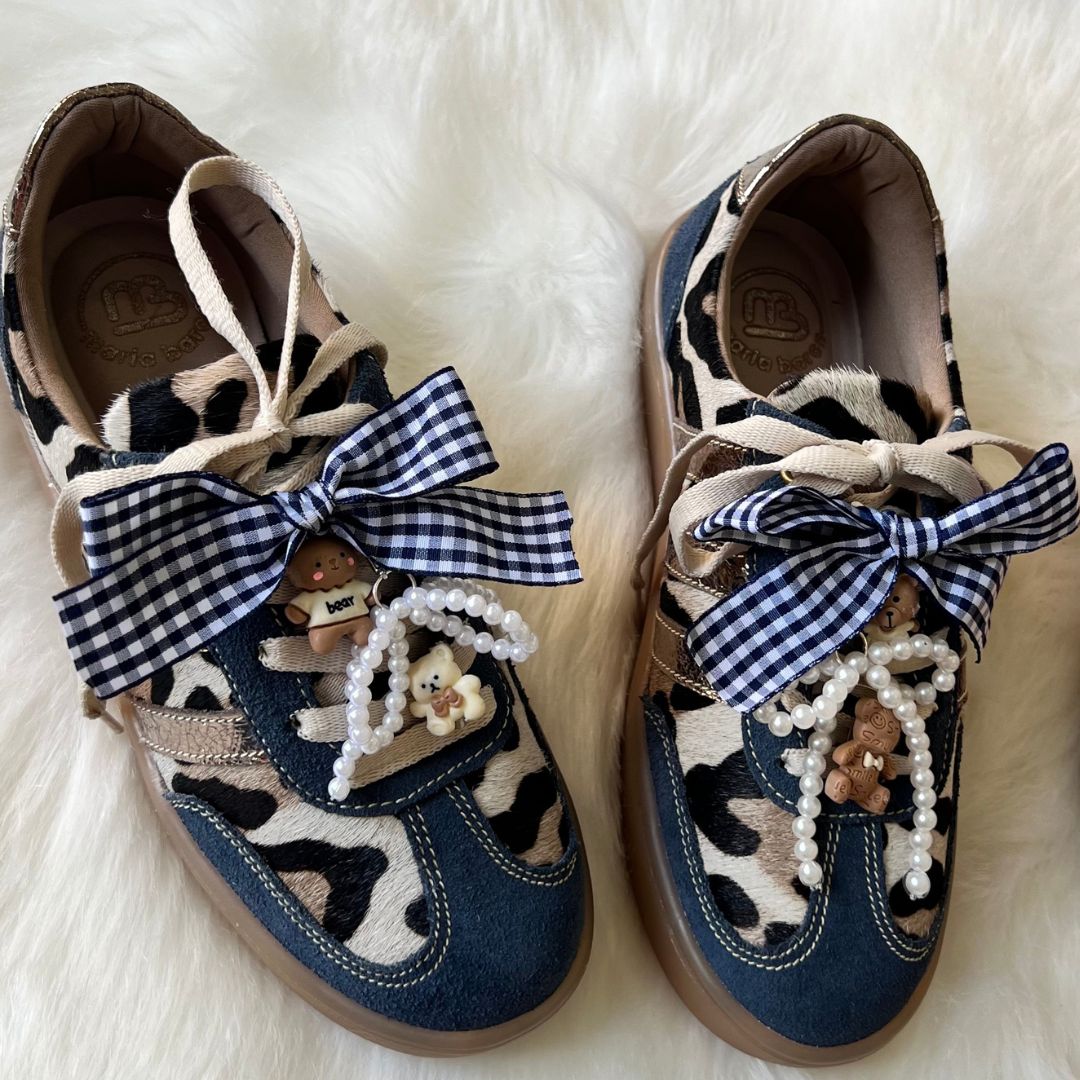 TENNIS SAMY STORE - CUERO  BECERRO PRINT * AZUL