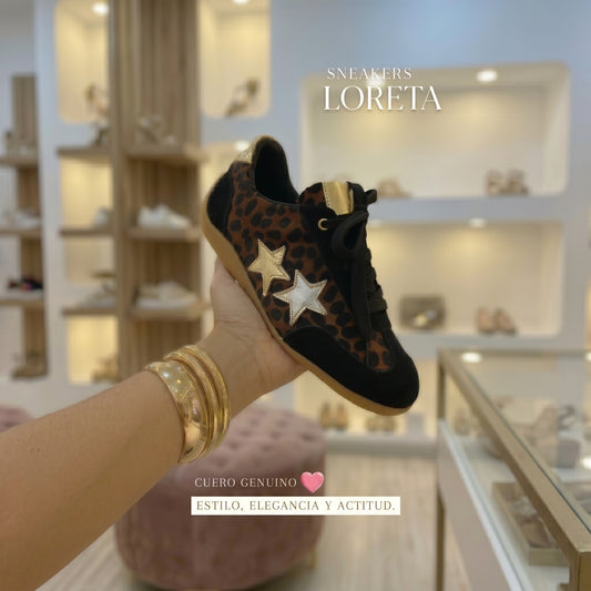 TENNIS LORETA CHITA PRINT MIEL  NEW 2026 STORE