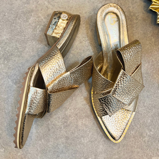 SANDALIA MILA 3.5 STORE - CUERO DORADO