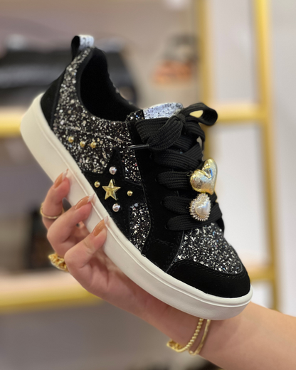TENNIS SALOME STORE 2025 NEGRO * GLITTER