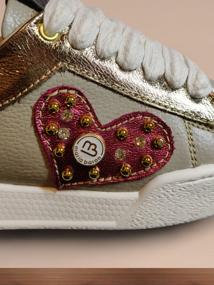 TENNIS LOVE STORE - CUERO BLANCO * PLATA Y TAUPE * BRONCE