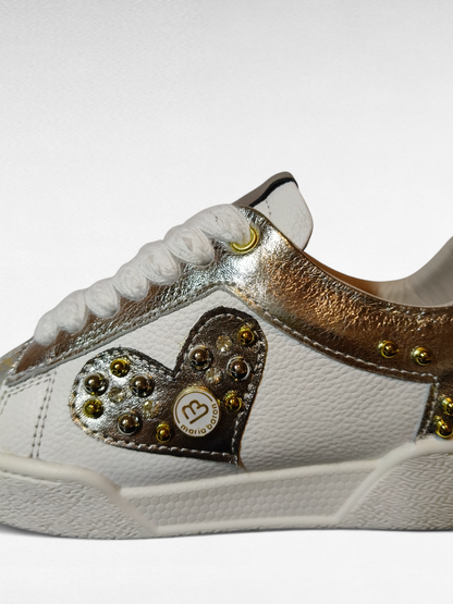 TENNIS LOVE STORE - CUERO BLANCO * PLATA Y TAUPE * BRONCE