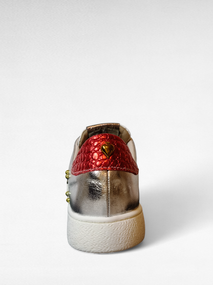 TENNIS LOVE STORE - CUERO BLANCO * PLATA Y TAUPE * BRONCE