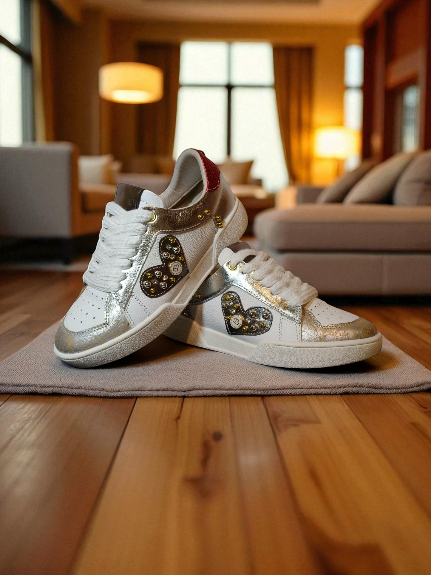 TENNIS LOVE STORE - CUERO BLANCO * PLATA Y TAUPE * BRONCE