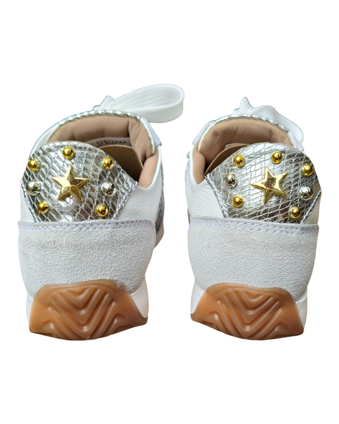 TENNIS ALANA STORE - NEW 2025 - CUERO BLANCO * PLATA