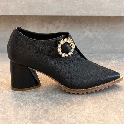 BOTA SOPHIA CAÑA BAJA 5.5 STORE - CUERO NEGRO