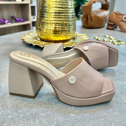 SANDALIA PLA 30 5.5 MARIA STORE - CUERO NUDE