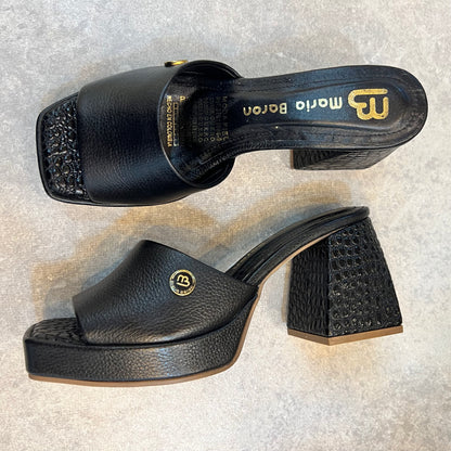 SANDALIA PLA 30 5.5 MARIA STORE - CUERO NEGRO