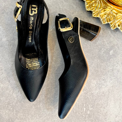 STILETTO  ZOE STORE 7.5 - CUERO NEGRO