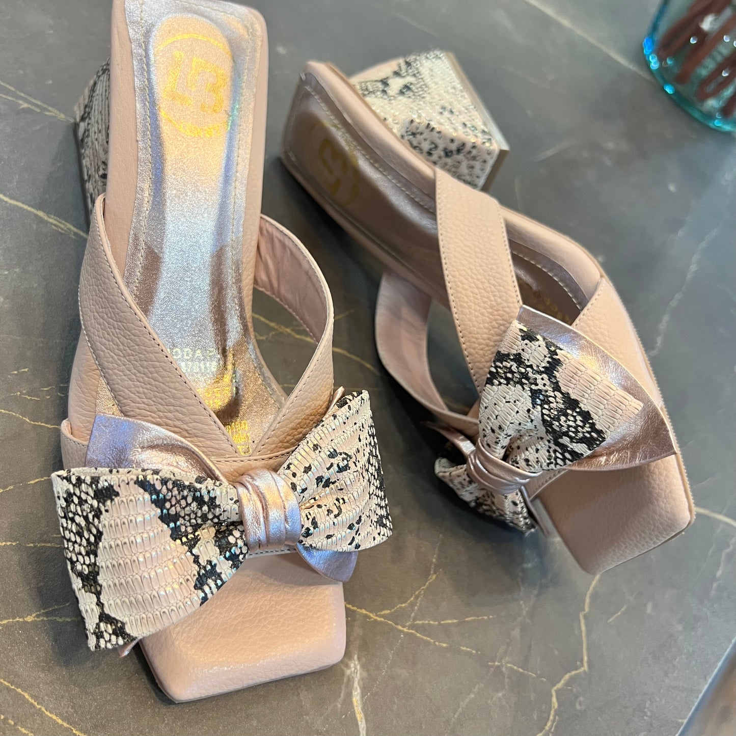 SANDALIA PRETTY 5.5 STORE - CUERO NUDE * PITON NUDE