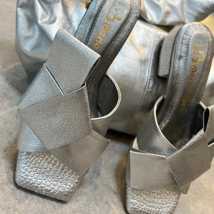 SANDALIA MILA 3.5 STORE - CUERO PLATA