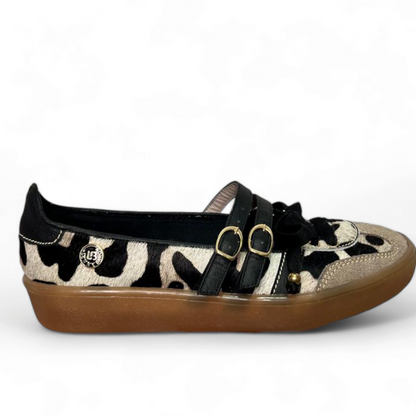 BALETA BETTINA - CUERO BECERRO PRINT