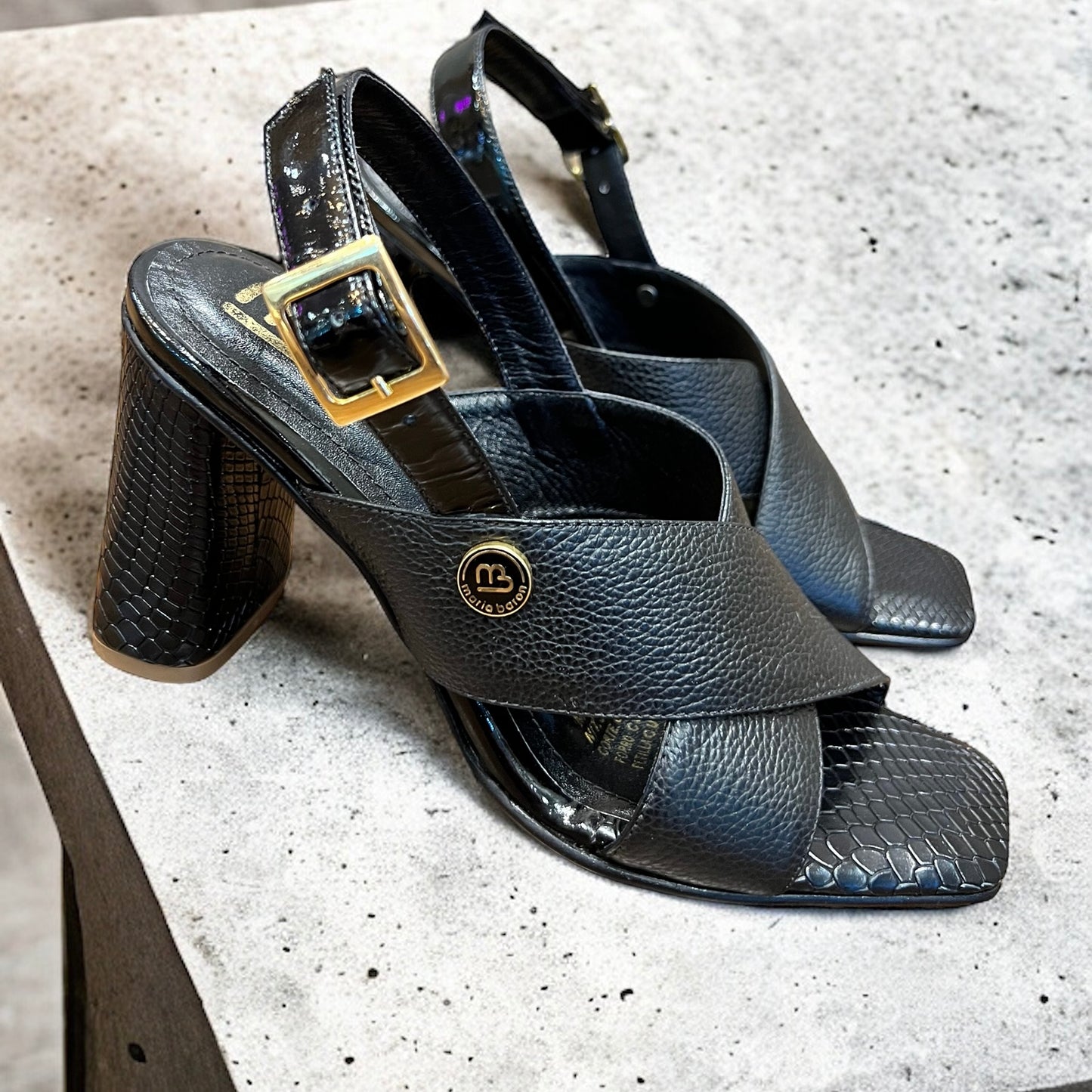 SANDALIA AITANA 7.5  STORE - CUERO NEGRO