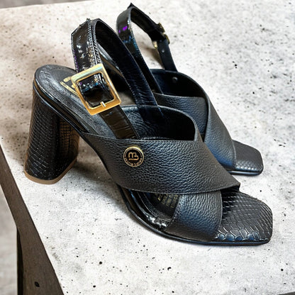 SANDALIA AITANA 7.5  STORE - CUERO NEGRO