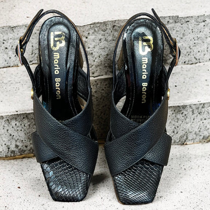 SANDALIA AITANA 7.5  STORE - CUERO NEGRO