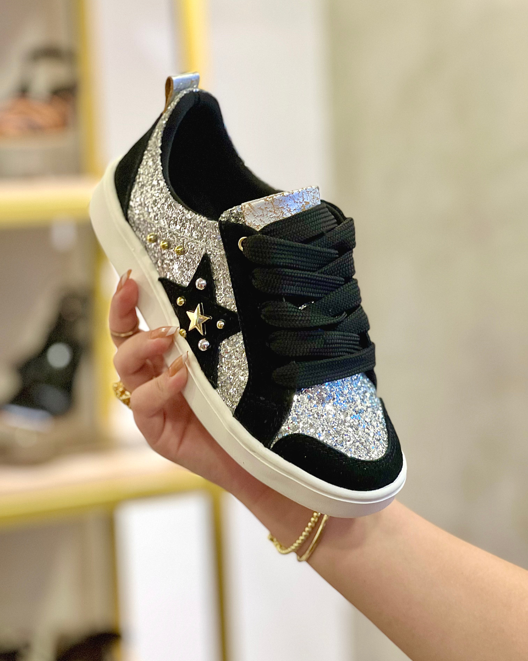 TENNIS SALOME STORE 2025 NEGRO * GLITTER